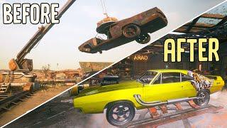 Restoring Abandoned Cars for Major Profit in Gas Station Simulator - Car Junkyard DLC