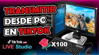  Cómo TRANSMITIR  en TIKTOK desde PC  | Tiktok Live Studio | TUTORIAL 2024 