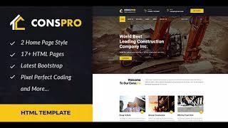 Conspro - Construction and Builder HTML Template | Themeforest Website Templates and Themes