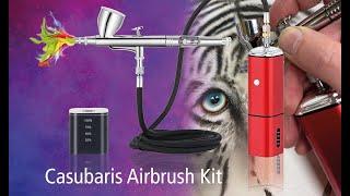 Casubaris Airbrush Kit - Portables kabelloses Airbrush-System mit austauschbarem Akku