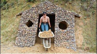 Rewind Time: 120 Days Build Underground Shelters - Single Mother Build Living Off Grid