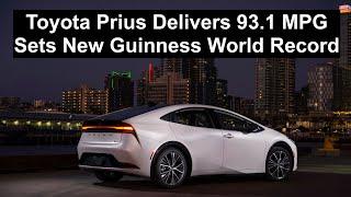 Toyota Prius Gets 93 MPG, Setting New Guinness World Record