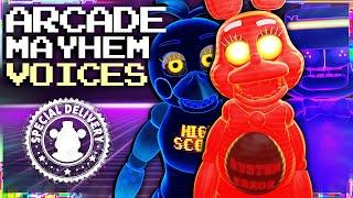 FNAF AR: ARCADE MAYHEM VOICELINES...! (ANIMATION COMPILATION)