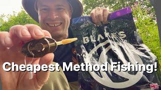 Cheap Carp Feeder Fishing Using Advanta Quick Change Method Feeders and Blakes Baits Pellets