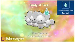 Rare Mark Shiny Maushold - 4 Family