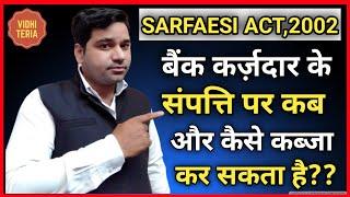 Legal Possession On Property By Bank In  SARFEASI ACT2002 in Hindi| Vidhi Teria