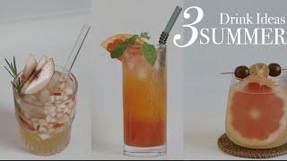 3 Simple Drink Ideas | 簡單做三種夏日水果茶 | 經典台灣水果茶  | 蜜桃烏龍茶  | 柑橘特調