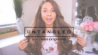 REVIEW: Bria Crista Tries & Styles our Untangled® Halo Hair Extensions