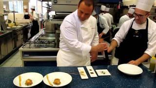 Roberto Cerea makes a dish at da Vittorio