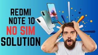 REDMI NOTE 10 NO SIM CARD AND NETWORK ISSUE FIX TODOO SERVICE