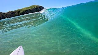 SURFING FLAWLESS WAVES! (RAW POV) *DREAMY CONDITIONS*