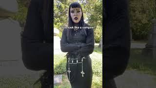 Do I really look like one? #goth #alt #vampire #gothfashion #altfashion #cemetary