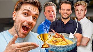 Welcher Starkoch macht die beste Carbonara?  (Gordon Ramsay, Jamie Oliver & Steffen Henssler)