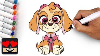 How To Draw Skye | Paw Patrol