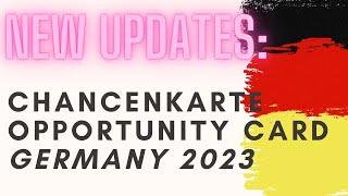 Chancenkarte, Opportunity Card, New Updates!! Skilled worker Act Germany 2023