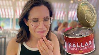 I ate surströmming for the first time | (American trying Swedish fermented fish)