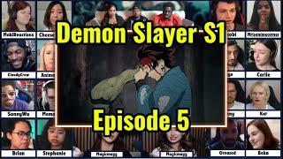 Demon Slayer Season 1 FULL Episode 5 Reaction Mashup | Kimetsu No Yaiba The Final Selection Arc