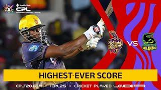 Trinbago Knight Riders SMASH Biggest-Ever CPL Score!