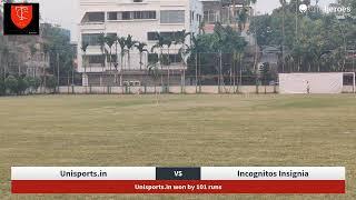 Live Cricket Match | Unisports.in vs Incognitos Insignia | 23-Nov-24 01:23 PM 20 overs | Season 24-2