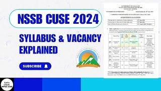 NSSB 2024 Combined Uniformed Service | Syllabus & Vacancies Explained