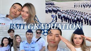 US AIR FORCE Basic Training Graduation Ceremony | USAF BMT | Reuniting with my husband  | 미군 수료식