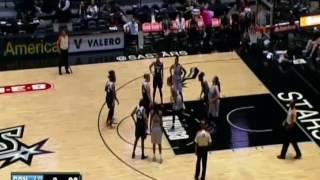 DANIELLE ADAMS 6'2  - WNBA 2016 CLIPS STARS VS CONN SUN
