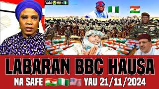 BBC Hausa Labaran Duniya Na Safe Yau 21/11/2024 #bbc