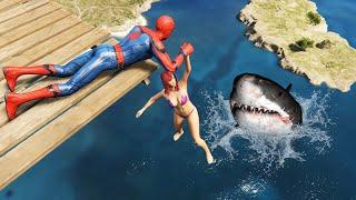 GTA 5 Spider-Man Ragdolls Compilation 2 (Funny Video)