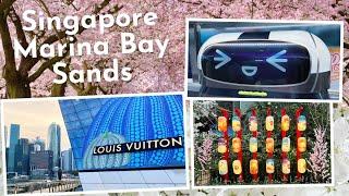 Singapore Marina Bay Sands, Sakura Cherry blossoms, TWG Tea, MICHELIN food | 新加坡金沙商场，滨海湾花园樱花