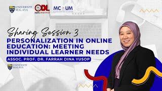 E-LEARNING SEMINAR: SHARING SESSION 3 AP. DR. FARRAH DINA YUSOP