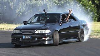 Toyota Mark II JZX100 Great Drift & 1JZ Engine Sounds