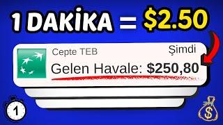 SİTEYİ AÇIK TUTARAK HER DAKİKA $2.5 PARA KAZAN!  - İnternetten Para Kazanma Yolları 2024