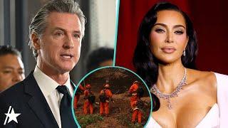 LA Fires: Kim Kardashian Urges Gov. Newsom To Raise Incarcerated Firefighter Pay Rate