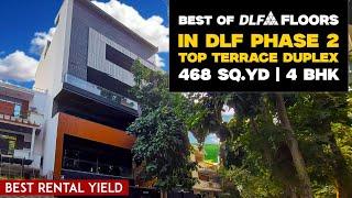 4 BHK Duplex Builder Floor in Dlf Phase 2 Gurgaon || Top Floor with Terrace Available