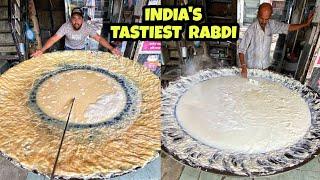 ऐसे तैयार की जाती है INDIA'S TASTIEST लच्छेदार RABDI हिंदुस्तान की सबसे बड़ी कढाई मेंIndian Food