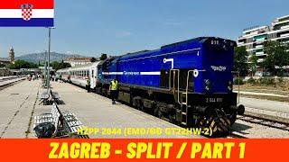 Cab Ride Zagreb - Split Part 1 to Oštarije (Croatian Railways, Croatia) drivers' view 4K