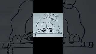 Krishn Ji Drawing  #shorts #Radhakrishna Drawing  #krishna