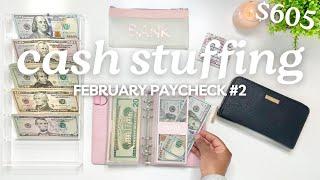 CASH ENVELOPE STUFFING | FEBRUARY 2025 PAYCHECK #2 | Budget With Me | MONETS MONEY