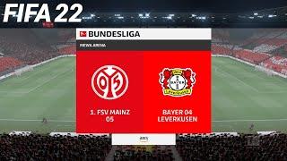 FIFA 22 PS4 | Mainz vs Leverkusen | Bundesliga - Full Gameplay