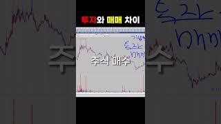 투자와 매매의 차이점. #shorts