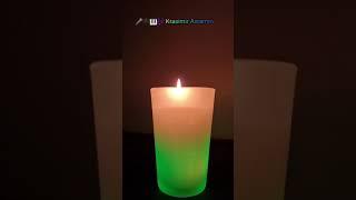 Changing color candle