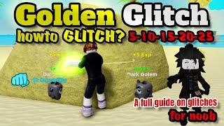 Golden Glitch - How to Glitch for Newbies (Full Guide) | Muscle Legends Roblox