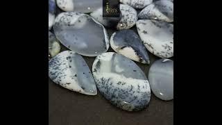 Natural Dendritic Opal Cabochon Gemstone, Loose Gemstone lot