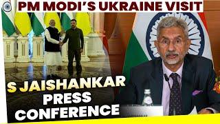 Live: Press Briefing by EAM S Jaishankar on PM Narendra Modi’s Ukraine visit