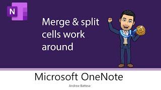 OneNote 표 - 셀 병합 및 분할 문제 해결  ‍️