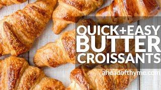 Quick and Easy Butter Croissants