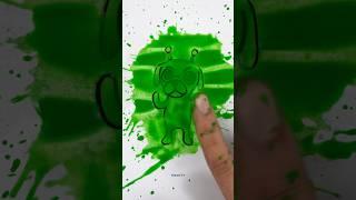 Gog The Alien Green Dog Color Art  Pretty Little Baby  #art #trending #acrylicpainting