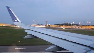 Scandinavian Airlines Airbus A320Neo Takeoff From Malmö Sturup Airport