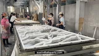 ALI QUARTZ | Manufacturer of Quartz Slab in Vietnam | Calacatta Carrara Surfaces | Marble look Stone