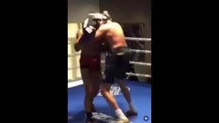 Tyson Fury vs. Agron Smakici sparring injury elbow